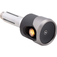 HIGHSIDER BAR END RUN & TURN SIGNAL AKRON BLACK/TITANIUM PAIR 203-0063