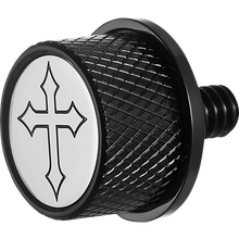 Load image into Gallery viewer, FIGURATI DESIGNS SEAT SCREW BLACK WITH 3M CROSS INSERT FD41-SEAT_SCREW-BLK