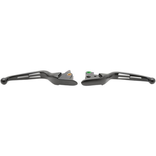DRAG SPECIALTIES 15-17 S/TAIL M/BLK SLOTTED LEVER SET H07-0603MB