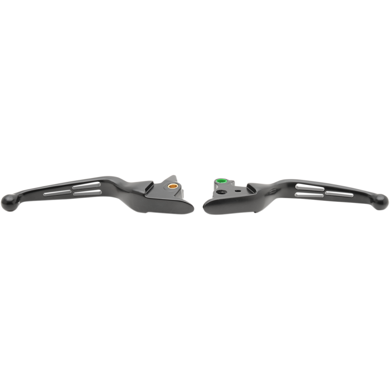 DRAG SPECIALTIES 15-17 S/TAIL M/BLK SLOTTED LEVER SET H07-0603MB