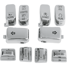Load image into Gallery viewer, DRAG SPECIALTIES 96-13 TOURING 10PCS H/BAR SWITCH CAP KIT 0616-0130