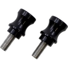 Load image into Gallery viewer, VORTEX SWINGARM SPOOLS BLACK 10MM SP402K