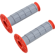 Load image into Gallery viewer, RENTHAL 2 COMPOUND 1/2 WAFFLE GRIPS LITE GREY/OR G155