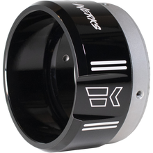 Load image into Gallery viewer, KHROME WERKS 4-1/2' Klassic Tip - Right - Black Podwercoat 200659P - Motomike Canada