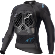 Load image into Gallery viewer, Alpinestars 6516823-1079-L: Stella Bionic Action V2 Protection Jacket Blk/Cyan Lg