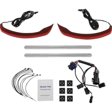 Load image into Gallery viewer, CUSTOM DYNAMICS LIGHT LOW PROFILE SADDLBAG RED INDIAN CD-IND-SPR-V2-R
