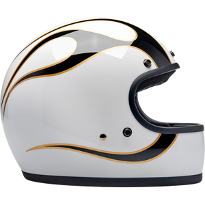 BILTWELL HELMET GRINGO W/B FLAM MD 1002-561-503