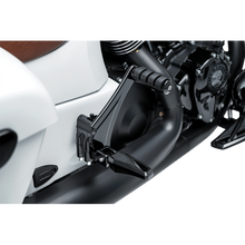 Load image into Gallery viewer, Kuryakyn 5830 Motorcycle Accessory: Passenger Foot Peg Mounts for All 2014-2020 Indian Motorcycle Models (Except Scout and FTR), Gloss Black, 1 Pair