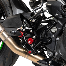 Load image into Gallery viewer, HOT BODIES MGP Rearset - Black - Kawasaki 51801-2500