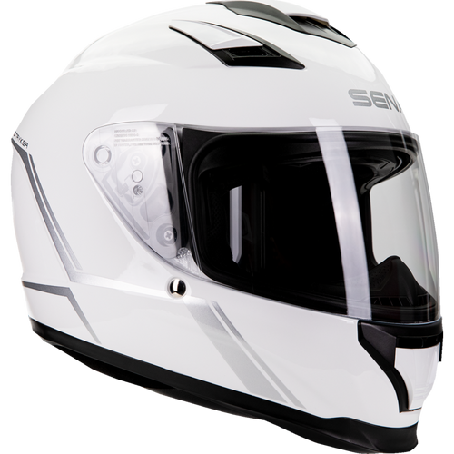 SENA STRYKER SMART HELMET FULL-FACE GLOSSY WHITE L SIZE DOT STRYKER-GW00L1