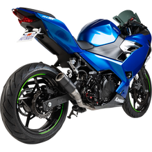 Load image into Gallery viewer, HOT BODIES SLIP-ON MATTE CARBON MGP STINGER KAW NINJA 400 18 51801-2405