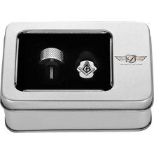 Load image into Gallery viewer, FIGURATI DESIGNS SEAT SCREW SILVER WITH 3M MASONIC EMBLEM INSERT FD42-SEAT_SCREW-SS