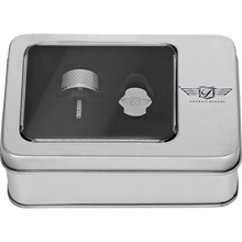 Load image into Gallery viewer, FIGURATI DESIGNS SEAT SCREW SILVER WITH 3M FIGURATI DESIGNS LOGO INSERT FD01-SEAT_SCREW-SS