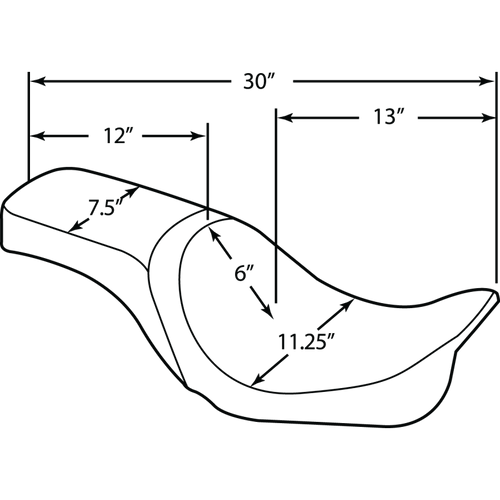 DRAG SPECIALTIES 06-17 FXD/DWG SMOOTH PREDATOR SEAT 0803-0291