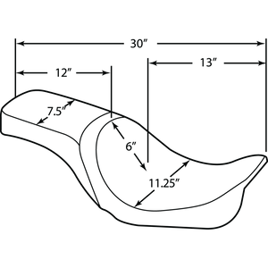 DRAG SPECIALTIES 06-17 FXD/DWG SMOOTH PREDATOR SEAT 0803-0291