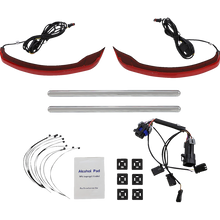 Load image into Gallery viewer, CUSTOM DYNAMICS LIGHT LOW PROFILE SADDLBAG RED INDIAN CD-IND-SPR-V2-R