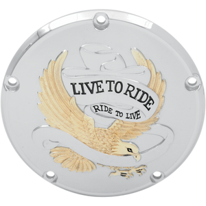 DRAG SPECIALTIES 99-18 B/T GOLD LIVE TO RIDE DERBY CVR 1107-0158