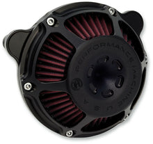 Load image into Gallery viewer, PERFORMANCE MACHINE 08-16 FLHT MAX HP A/CLEANER BLK OPS 0206-2081-SMB