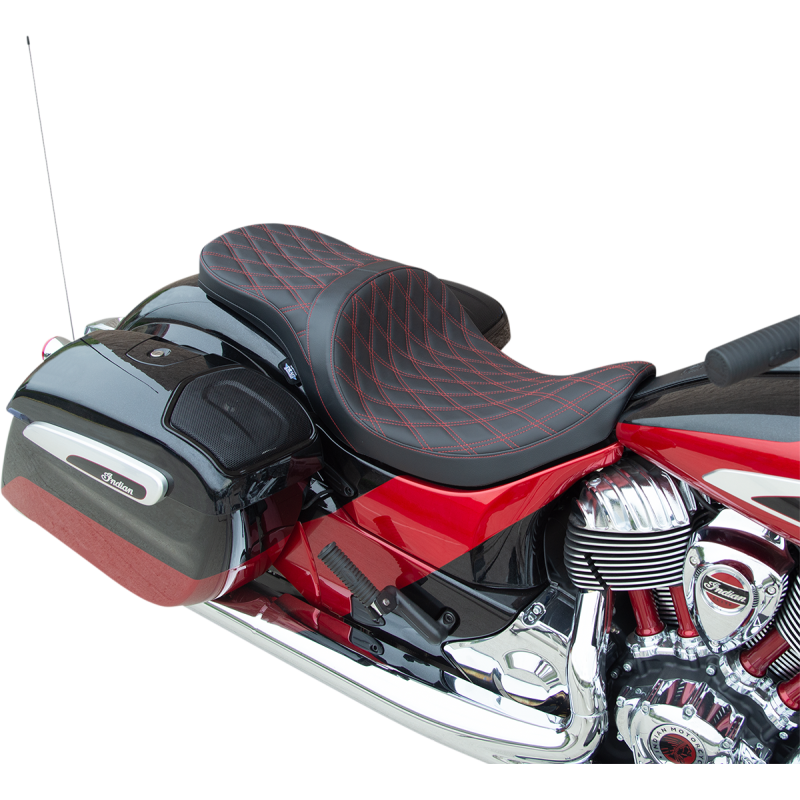 DRAG SPECIALTIES SEATS SEAT LW TR DDIAM RED SOLR 0810-2261