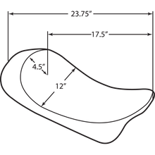 Load image into Gallery viewer, DRAG SPECIALTIES SEAT LO SOLO SM 97-07FLHR 0801-0727