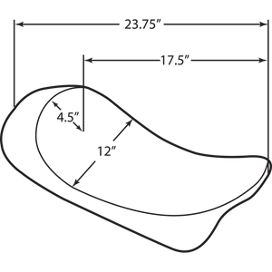 DRAG SPECIALTIES SEAT LO SOLO SM 97-07FLHR 0801-0727