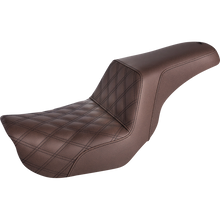 Load image into Gallery viewer, SADDLEMEN SEAT STEPUP BRN LS DYNA 806-04-172BR