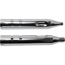 Load image into Gallery viewer, S&amp;S CYCLE 17-19 4.5&quot; MK45 FLHT CHR/CHR MUFF W/ TRACER E CAP 550-0669