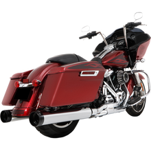 Load image into Gallery viewer, RINEHART RACING 17-23 FL MOTOPRO45 MUFFLERS CHR/BLK TRAD 500-0110T
