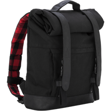 Load image into Gallery viewer, BURLY BRAND Roll Top Backpack - Black B15-1020B