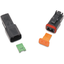Load image into Gallery viewer, NAMZ DEUTSCH BLACK 2 PIN CONNECTOR EA DR-2B