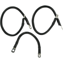 Load image into Gallery viewer, DRAG SPECIALTIES 65-79 FLH BLACK BATTERY CABLE KIT 79-3006-1