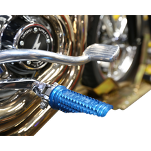 Load image into Gallery viewer, THRASHIN SUPPLY CO. FOOTPEGS BURN DYNA BLUE TSC-2017-4-D
