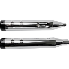 Load image into Gallery viewer, S&amp;S CYCLE 17-19 4.5" MK45 FLHT CHR/BLK MUFF W THRUST E CAP 550-0664