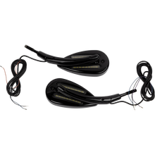 Load image into Gallery viewer, CUSTOM DYNAMICS MIRRORS LED RUN &amp; TURN SIGNAL BLACK CD-MIR-PLUG-B