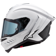 Load image into Gallery viewer, ALPINESTARS (ROAD) S-R10 SOLID HELMET WHT GLS/BLK MT L 8200124-2170-L