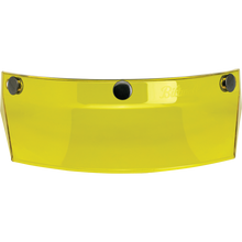 Load image into Gallery viewer, Biltwell | 3 Snap Moto Visor Universal Fit for Most Helmets | Yellow Translucent | MotoX Motocross Retro Vintage Modern Style