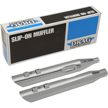 Load image into Gallery viewer, DRAG SPECIALTIES 17-19 FLHTMUFFLERS MATTE CHR 4"   PR H00967