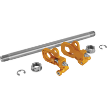 Load image into Gallery viewer, PERFORMANCE MACHINE AXLE ADJUSTER KIT GOLD 0117-0028M-G