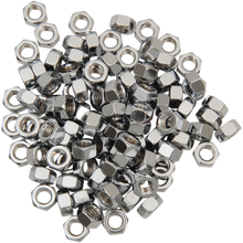 Load image into Gallery viewer, DRAG SPECIALTIES 5/16-18 HEX NUTS COARSE(100)CY-CHROME MPB169