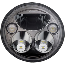Load image into Gallery viewer, CUSTOM DYNAMICS HEADLIGHT 7" CHIEFTN BLK CDTB-7-IF-B