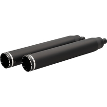 Load image into Gallery viewer, KHROME WERKS 4-1/2&quot; War Hammer Mufflers Black 202235