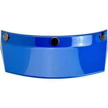 Load image into Gallery viewer, Biltwell Unisex-Adult 3 Snap Moto Visor (Blue, Fits All All)