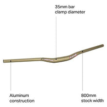 Load image into Gallery viewer, RENTHAL RENTHAL FATBAR 35 ALUM/GOLD 30mm 158 ABK/EBK/MTB M158-01-AG