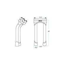 Load image into Gallery viewer, Biltwell Murdock Pullback Risers 10&quot; Chrome