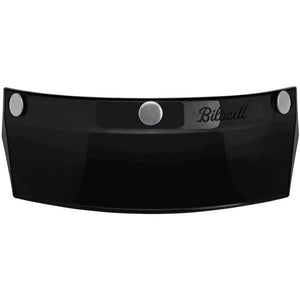 BiltwellMV-BLK-00-SD Unisex-Adult 3 Snap Moto Visor (Black, Fits All)
