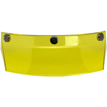 Load image into Gallery viewer, Biltwell | 3 Snap Moto Visor Universal Fit for Most Helmets | Yellow Translucent | MotoX Motocross Retro Vintage Modern Style