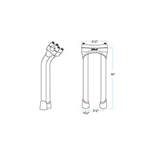 Load image into Gallery viewer, Biltwell Murdock Pullback Risers Black - 12&quot;