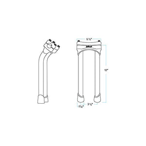 Biltwell Murdock Pullback Risers Black - 12"