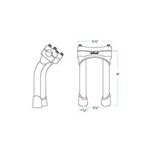 Load image into Gallery viewer, Biltwell Murdock Pullback Risers Chrome - 8&quot;