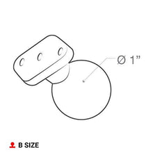 Load image into Gallery viewer, Ram Mount 2.43 x 1.31-Inch Diamond Ball Base with 1-Inch Ball (Black)